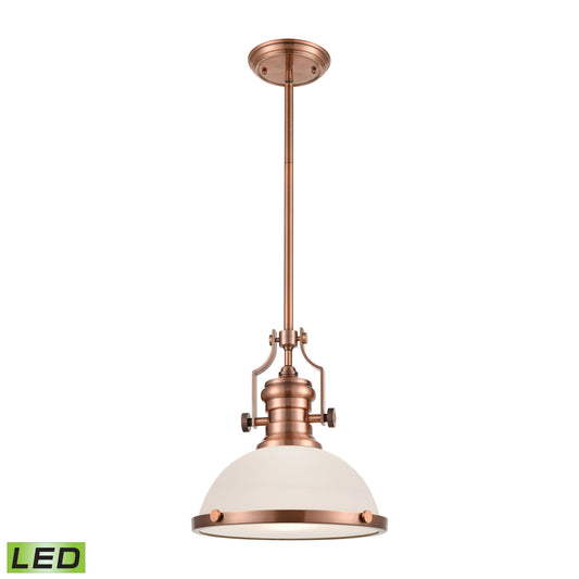 ELK SHOWROOM 66143-1-LED Chadwick 13'' Wide 1-Light Pendant - Antique Copper