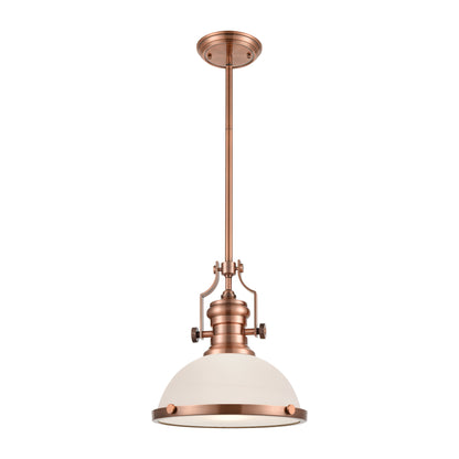 ELK SHOWROOM 66143-1 Chadwick 13'' Wide 1-Light Pendant - Antique Copper