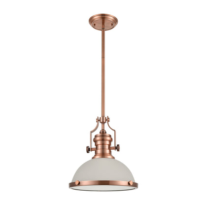 ELK SHOWROOM 66143-1 Chadwick 13'' Wide 1-Light Pendant - Antique Copper