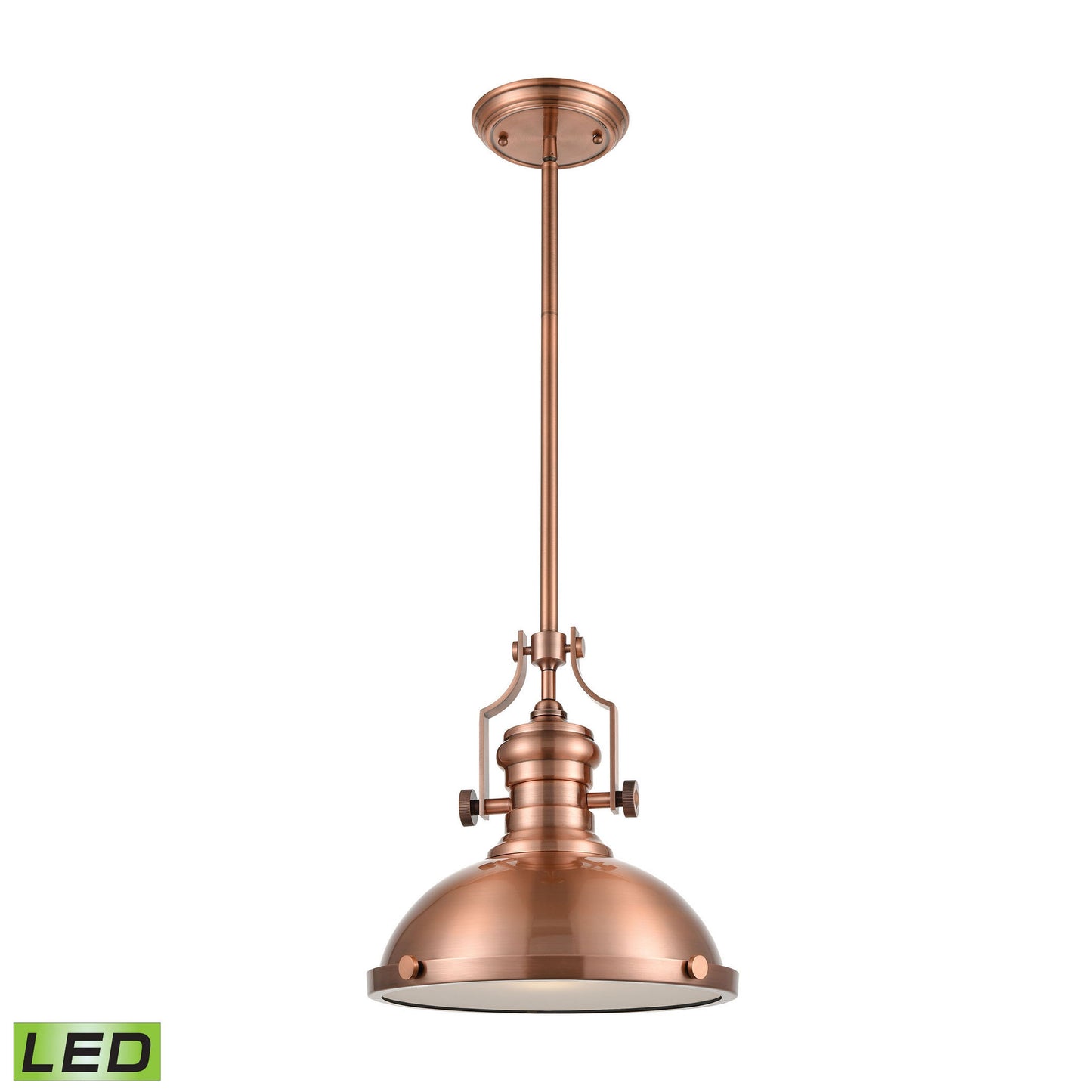 ELK SHOWROOM 66144-1-LED Chadwick 13'' Wide 1-Light Pendant - Antique Copper