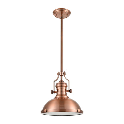 ELK SHOWROOM 66144-1 Chadwick 13'' Wide 1-Light Pendant - Antique Copper