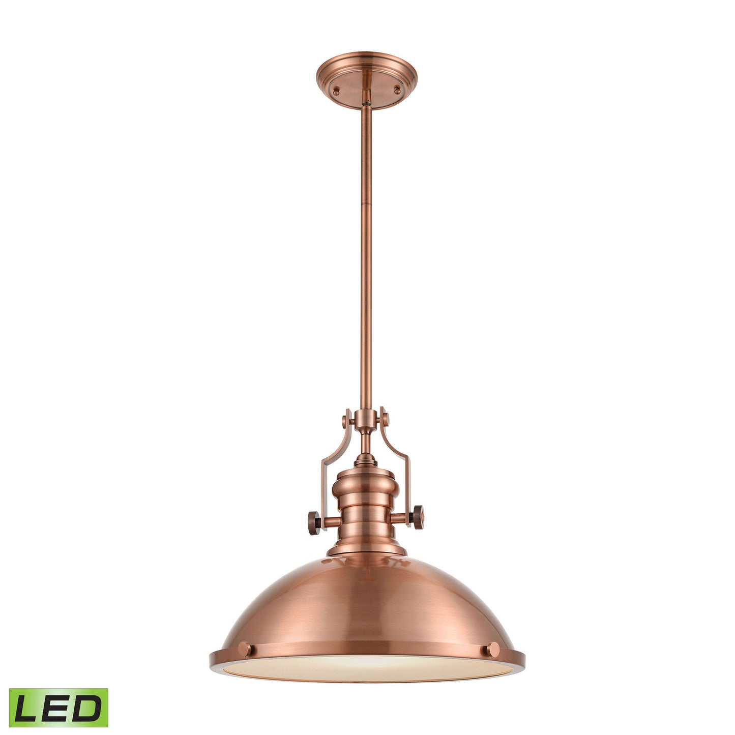 ELK SHOWROOM 66148-1-LED Chadwick 17'' Wide 1-Light Pendant - Antique Copper