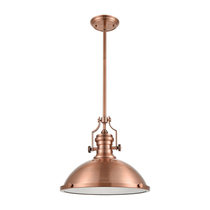 ELK SHOWROOM 66148-1 Chadwick 17'' Wide 1-Light Pendant - Antique Copper