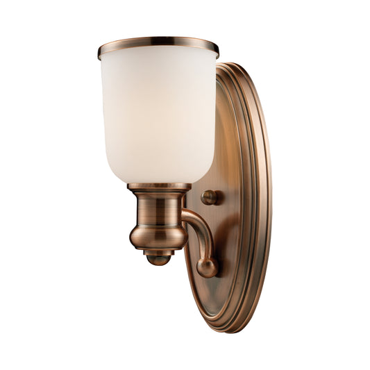 ELK SHOWROOM 66180-1 Brooksdale 13'' High 1-Light Sconce - Antique Copper