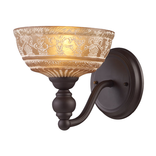 ELK SHOWROOM 66190-1 Norwich 8'' High 1-Light Sconce - Oiled Bronze