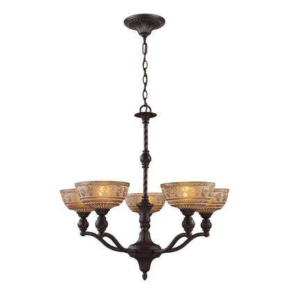 ELK SHOWROOM 66197-5 Norwich 28'' Wide 5-Light Chandelier - Oiled Bronze