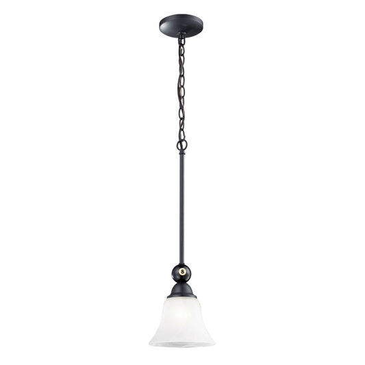 ELK SHOWROOM 66202-1 Designer Classics 7'' Wide 1-Light Mini Pendant - Matte Black