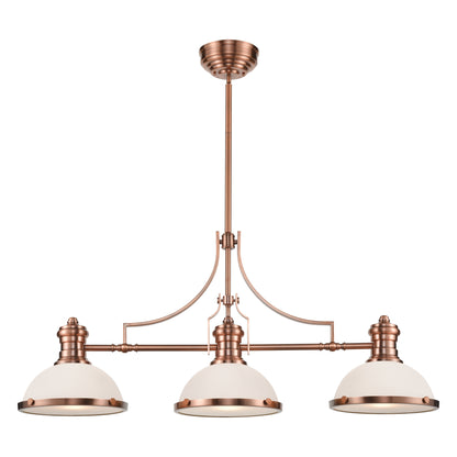 ELK SHOWROOM 66245-3 Chadwick 47'' Wide 3-Light Linear Chandelier - Antique Copper