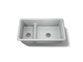 KOHLER K-6625-95 Iron/Tones Smart Divide 33" Top-/Undermount Double-Bowl Kitchen Sink - Ice Grey
