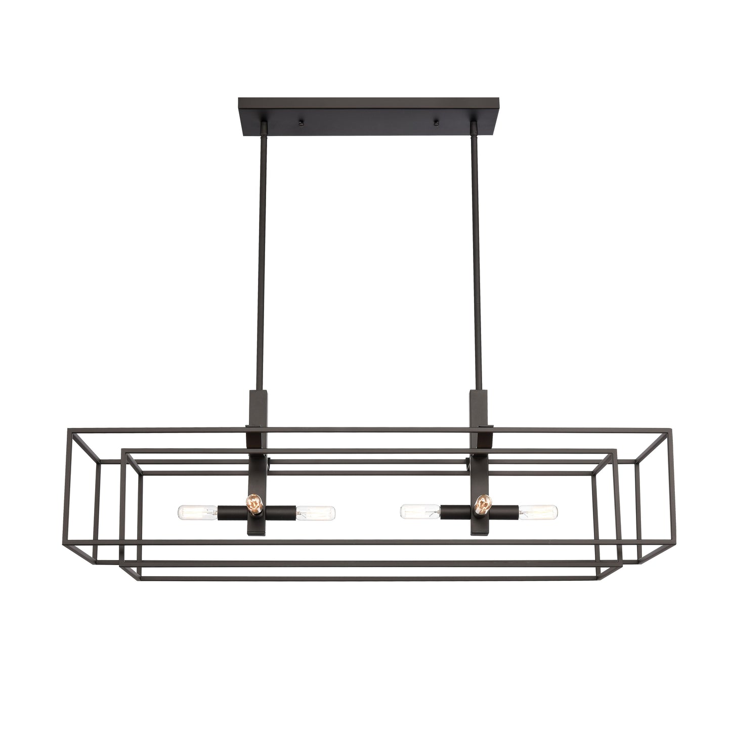 ELK SHOWROOM 66286/8 Kinsley 38'' Wide 8-Light Linear Chandelier - Oil Rubbed Bronze