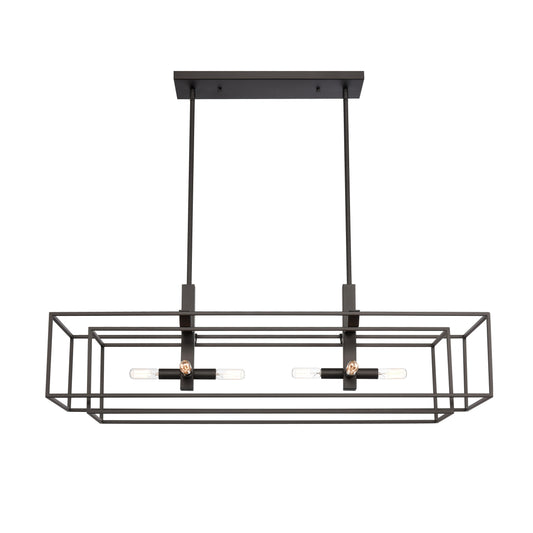 ELK SHOWROOM 66286/8 Kinsley 38'' Wide 8-Light Linear Chandelier - Oil Rubbed Bronze