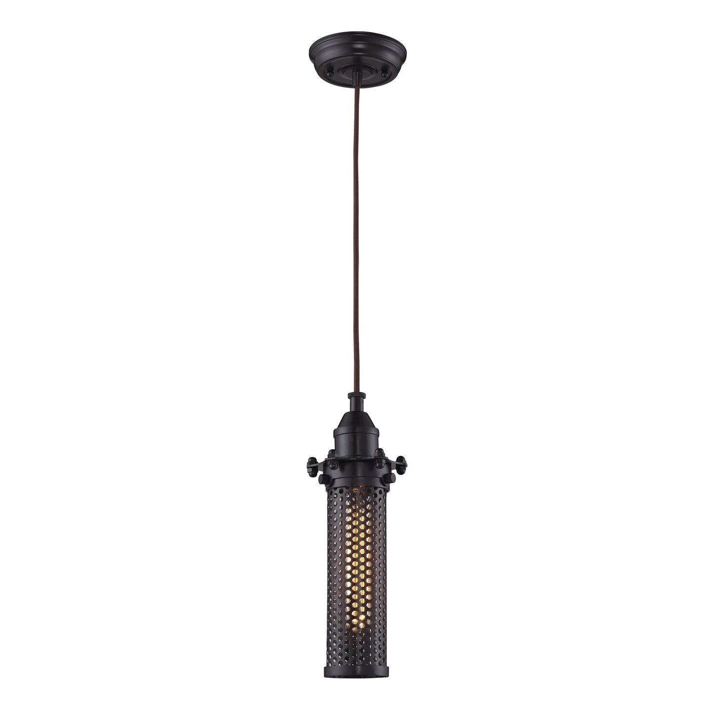 ELK SHOWROOM 66325/1 Fulton 4'' Wide 1-Light Pendant - Oil Rubbed Bronze