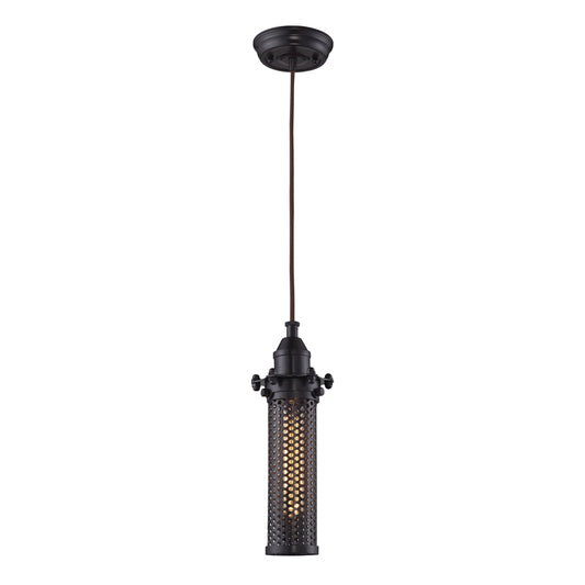 ELK SHOWROOM 66325/1 Fulton 4'' Wide 1-Light Pendant - Oil Rubbed Bronze