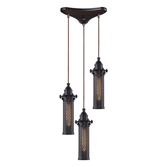 ELK SHOWROOM 66325/3 Fulton 10'' Wide 3-Light Pendant - Oil Rubbed Bronze