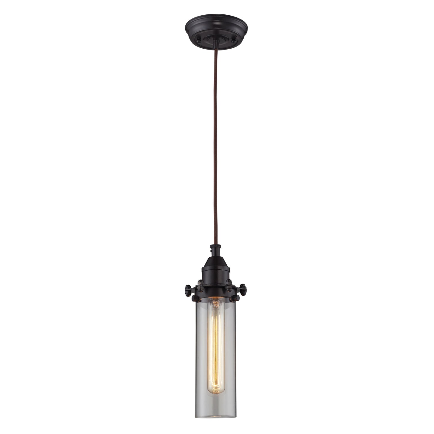 ELK SHOWROOM 66326/1 Fulton 4'' Wide 1-Light Pendant - Oil Rubbed Bronze