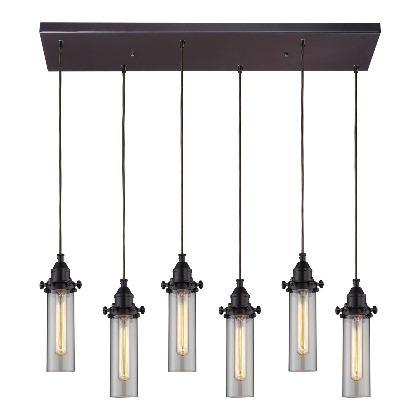 ELK SHOWROOM 66326/6RC Fulton 30'' Wide 6-Light Pendant - Oil Rubbed Bronze