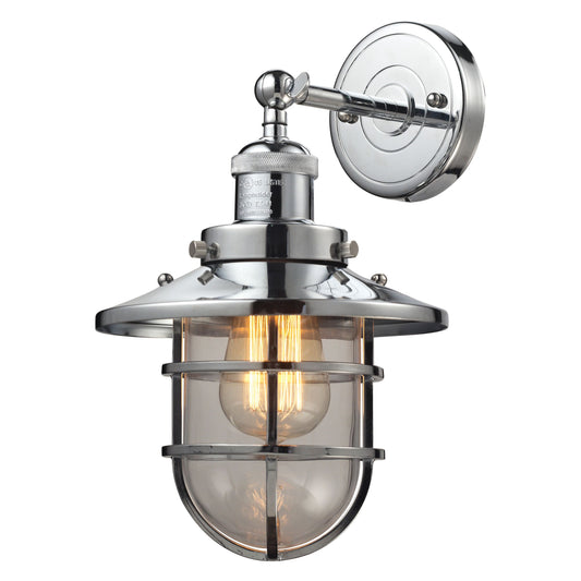 ELK SHOWROOM 66346/1 Seaport 13'' High 1-Light Sconce - Polished Chrome