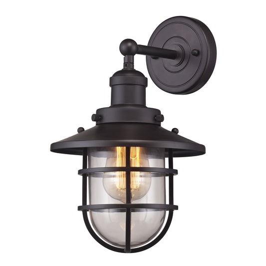 ELK SHOWROOM 66366/1 Seaport 13'' High 1-Light Sconce - Oil Rubbed Bronze