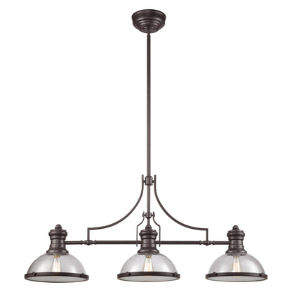 ELK SHOWROOM 66535-3 Chadwick 47'' Wide 3-Light Linear Chandelier - Oil Rubbed Bronze