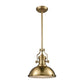 ELK SHOWROOM 66594-1 Chadwick 13'' Wide 1-Light Pendant - Satin Brass