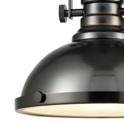 ELK SHOWROOM 66604-1 Chadwick 13'' Wide 3-Light Pendant - Black Nickel