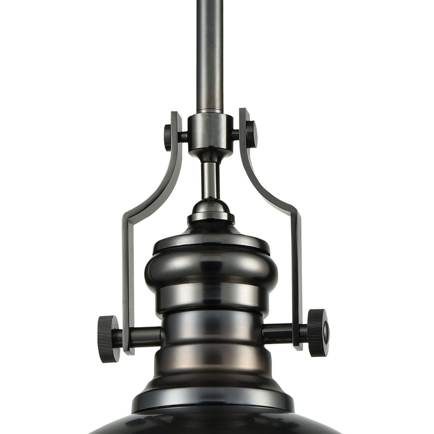 ELK SHOWROOM 66604-1 Chadwick 13'' Wide 3-Light Pendant - Black Nickel