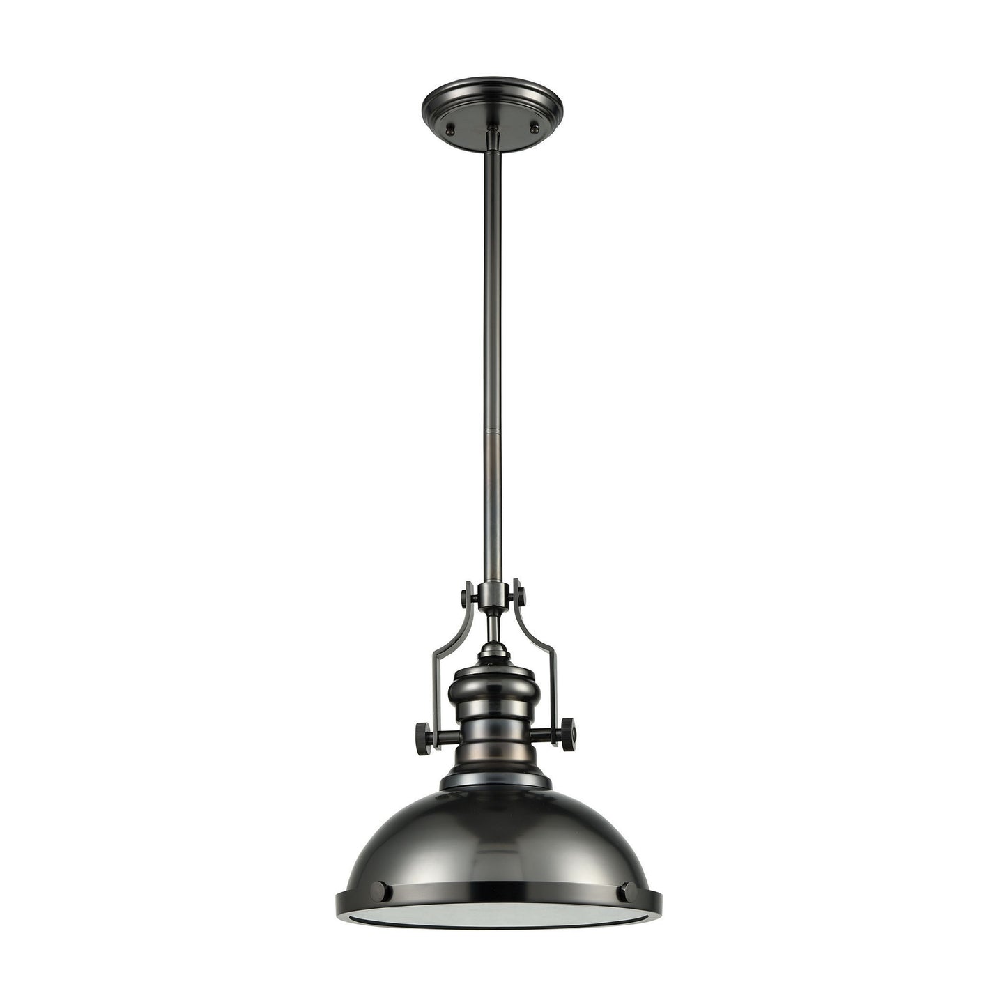 ELK SHOWROOM 66604-1 Chadwick 13'' Wide 3-Light Pendant - Black Nickel