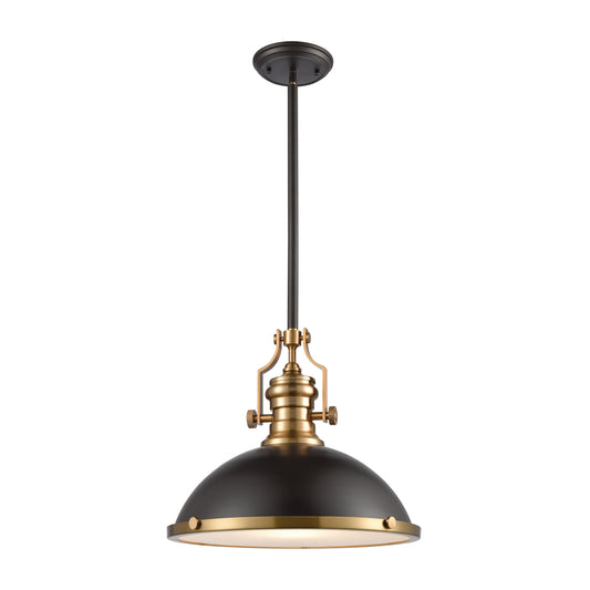 ELK SHOWROOM 66618-1 Chadwick 17'' Wide 1-Light Pendant - Oil Rubbed Bronze