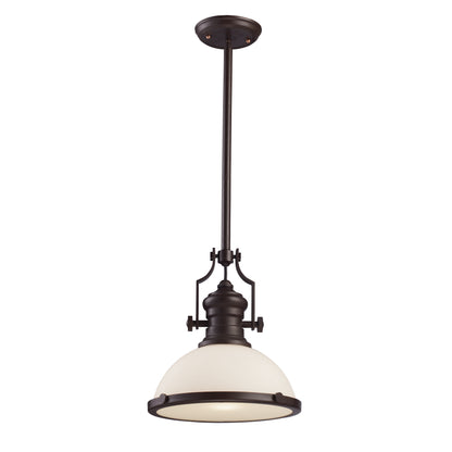 ELK SHOWROOM 66633-1 Chadwick 13'' Wide 1-Light Pendant - Oiled Bronze