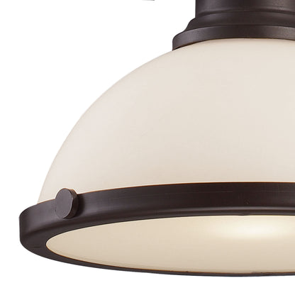 ELK SHOWROOM 66633-1 Chadwick 13'' Wide 1-Light Pendant - Oiled Bronze