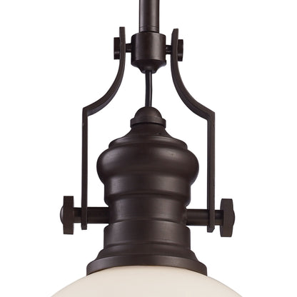 ELK SHOWROOM 66633-1 Chadwick 13'' Wide 1-Light Pendant - Oiled Bronze