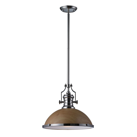 ELK SHOWROOM 66664-1 Chadwick 1-Light Pendant in Polished Nickel