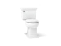 KOHLER K-36669-0 Memoirs Stately Continuousclean St Two-Piece Elongated Toilet With Concealed Trapway, 1.28 Gpf - White