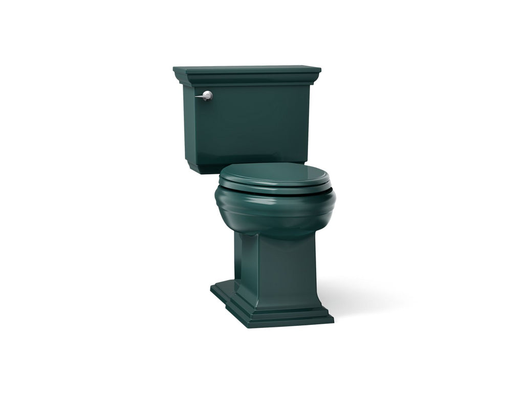 KOHLER K-6669-17 Memoirs Stately Two-Piece Elongated Toilet With Concealed Trapway, 1.28 Gpf - Teal