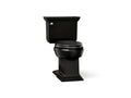 KOHLER K-6669-7 Memoirs Stately Two-Piece Elongated Toilet With Concealed Trapway, 1.28 Gpf - Black Black