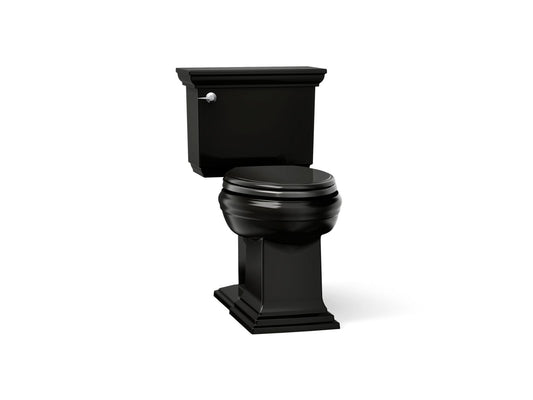 KOHLER K-6669-7 Memoirs Stately Two-piece elongated with concealed trapway, 1.28 gpf - Black Black