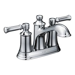 MOEN 66802 Dartmoor Two-Handle Centerset Bathroom Sink Faucet - Chrome