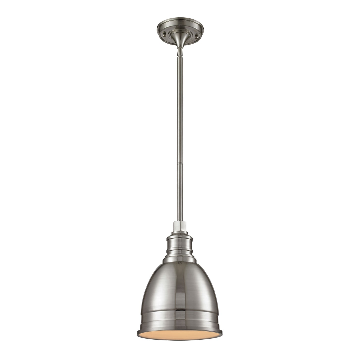 ELK SHOWROOM 66850/1 Carolton 8'' Wide 1-Light Mini Pendant - Brushed Nickel