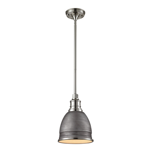 ELK SHOWROOM 66880/1 Carolton 8'' Wide 1-Light Mini Pendant - Polished Nickel