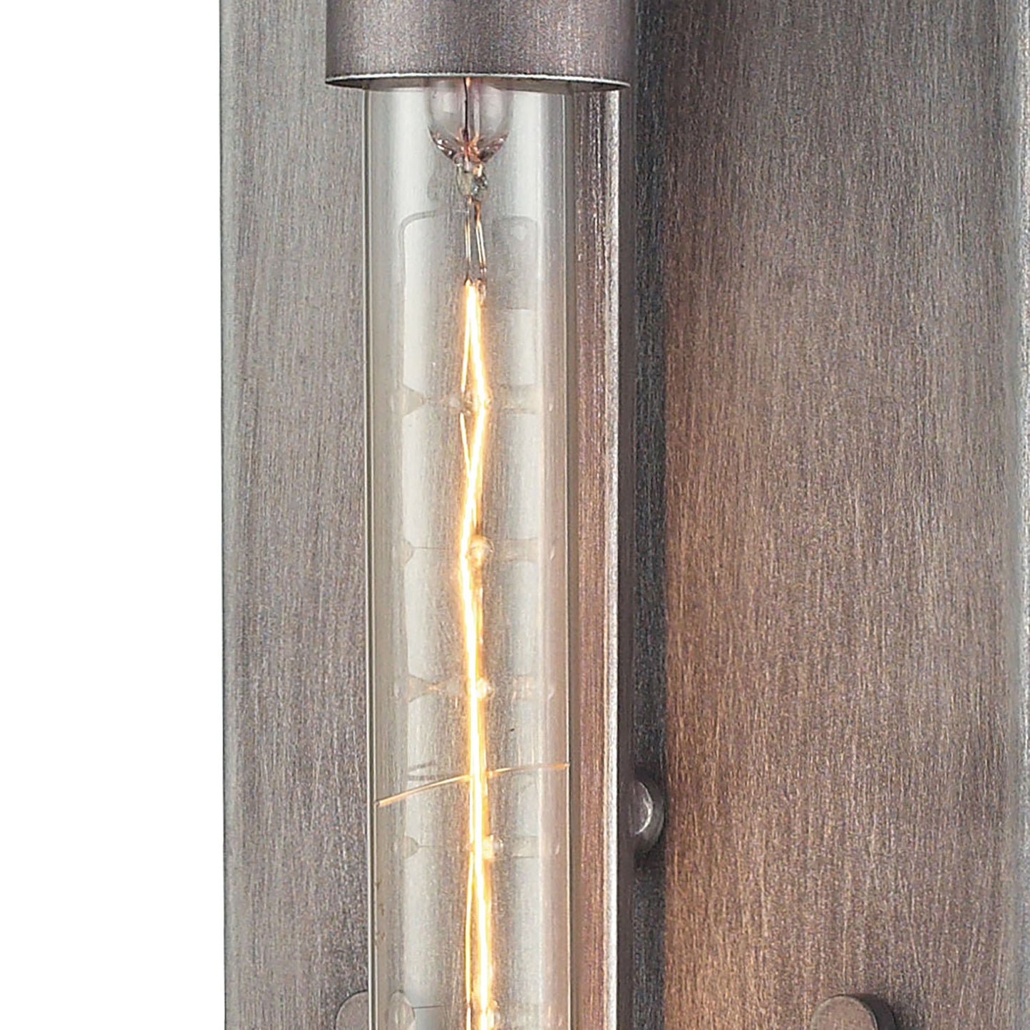 ELK SHOWROOM 66890/1 Laboratory 20'' High 1-Light Sconce - Weathered Zinc