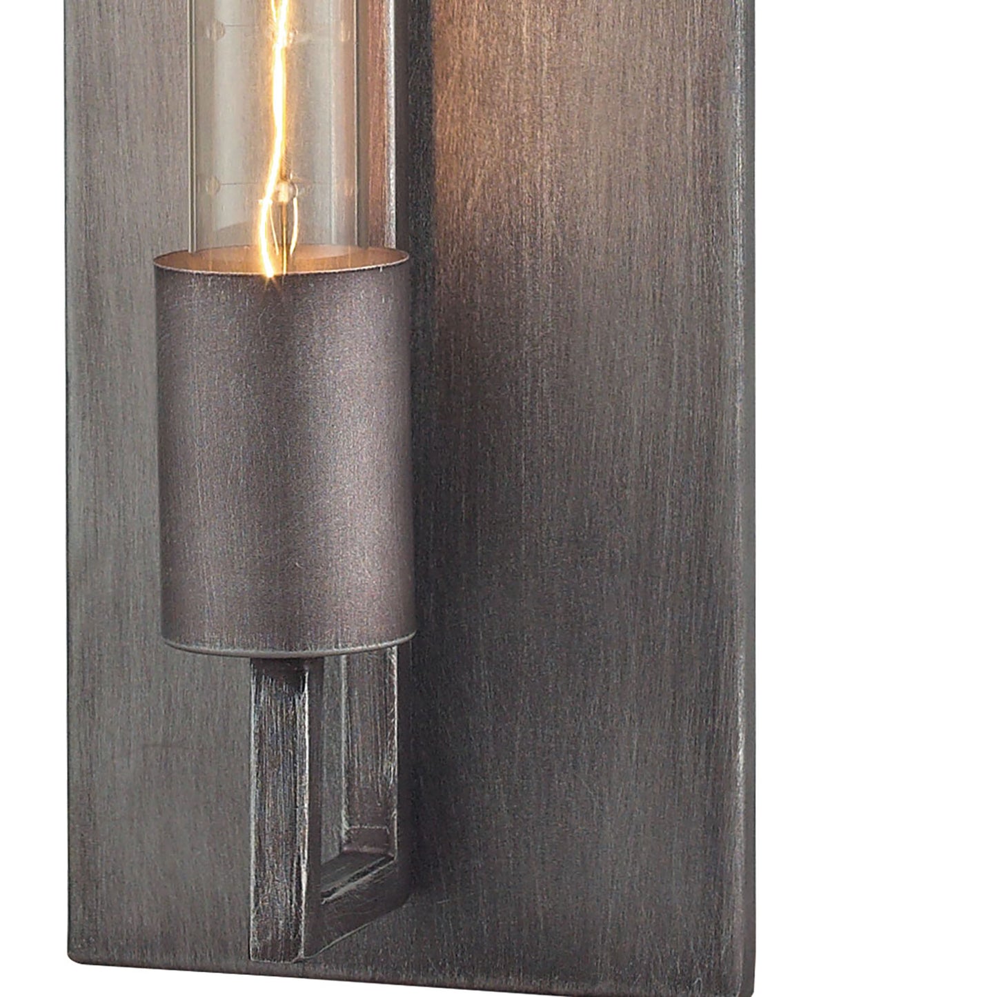 ELK SHOWROOM 66890/1 Laboratory 20'' High 1-Light Sconce - Weathered Zinc