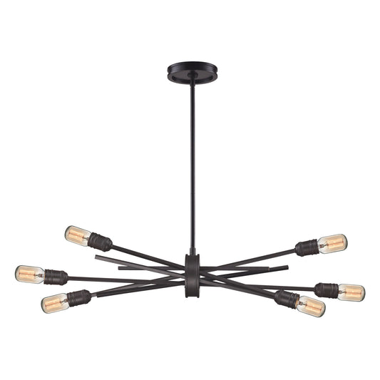 ELK SHOWROOM 66911/6 Xenia 31'' Wide 6-Light Chandelier - Oil Rubbed Bronze