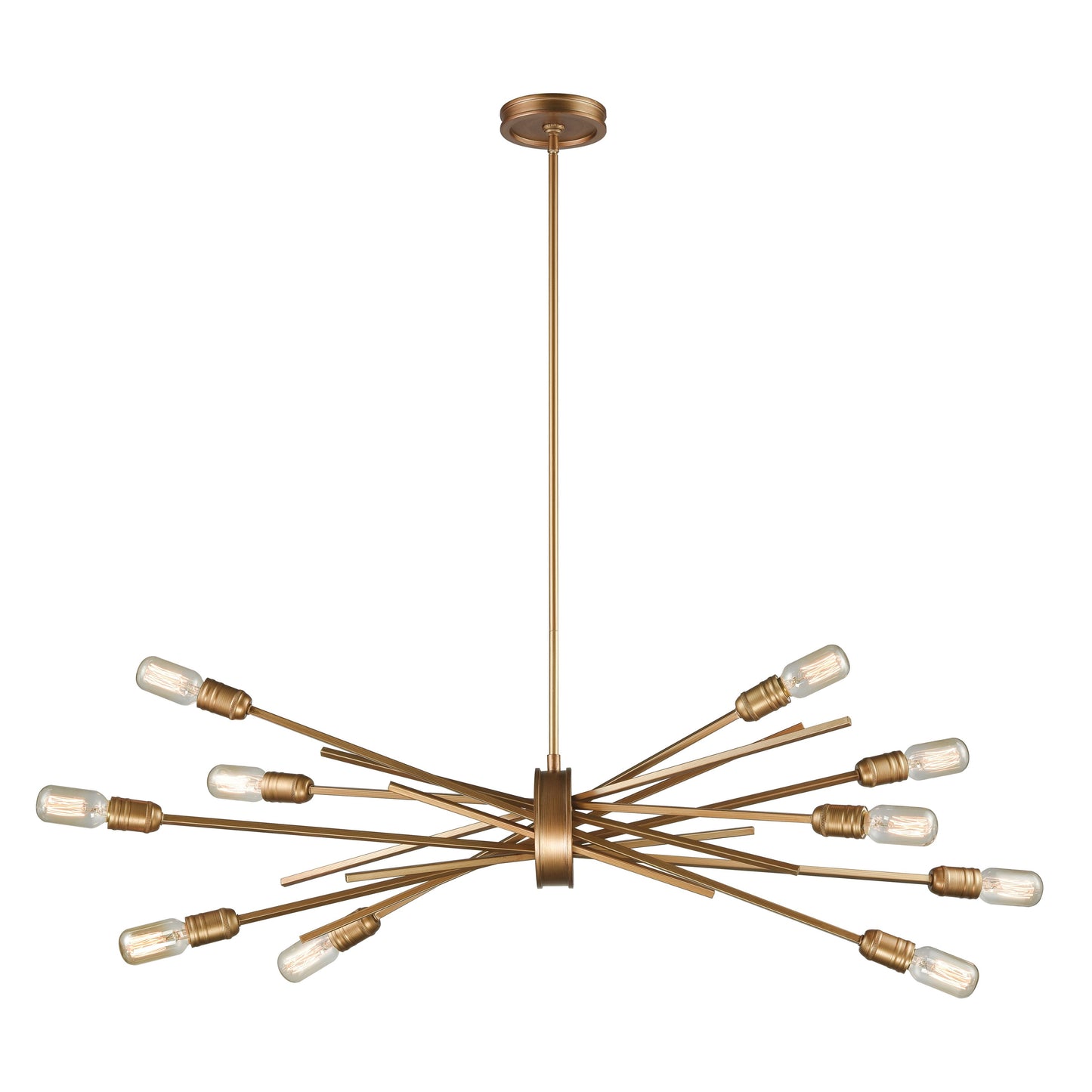 ELK SHOWROOM 66972/10 Xenia 42'' Wide 10-Light Chandelier - Matte Gold