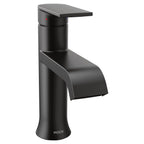 MOEN 6702BL Genta Lx One-Handle Bathroom Sink Faucet - Matte Black