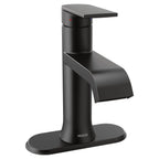 MOEN 6702BL Genta Lx One-Handle Bathroom Sink Faucet - Matte Black