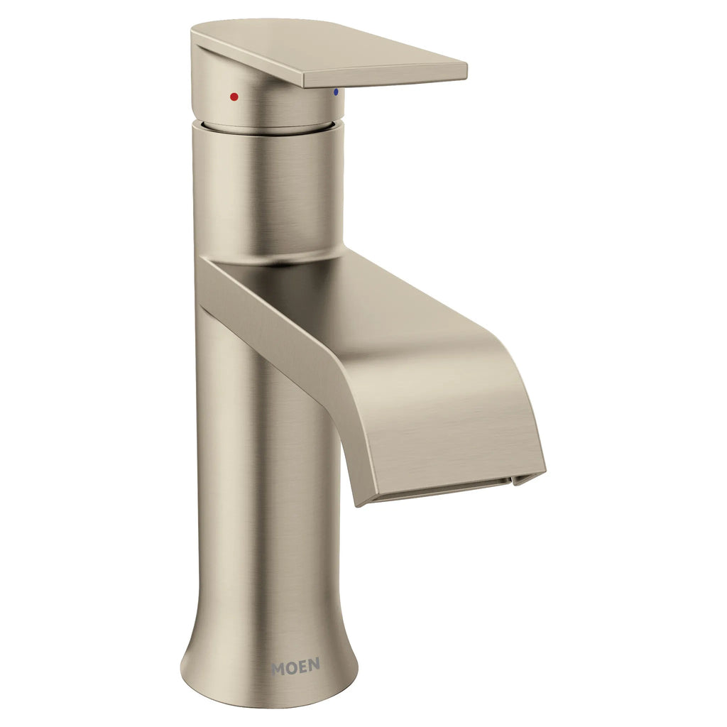 MOEN 6702BN Genta Lx One-Handle Bathroom Sink Faucet - Brushed Nickel