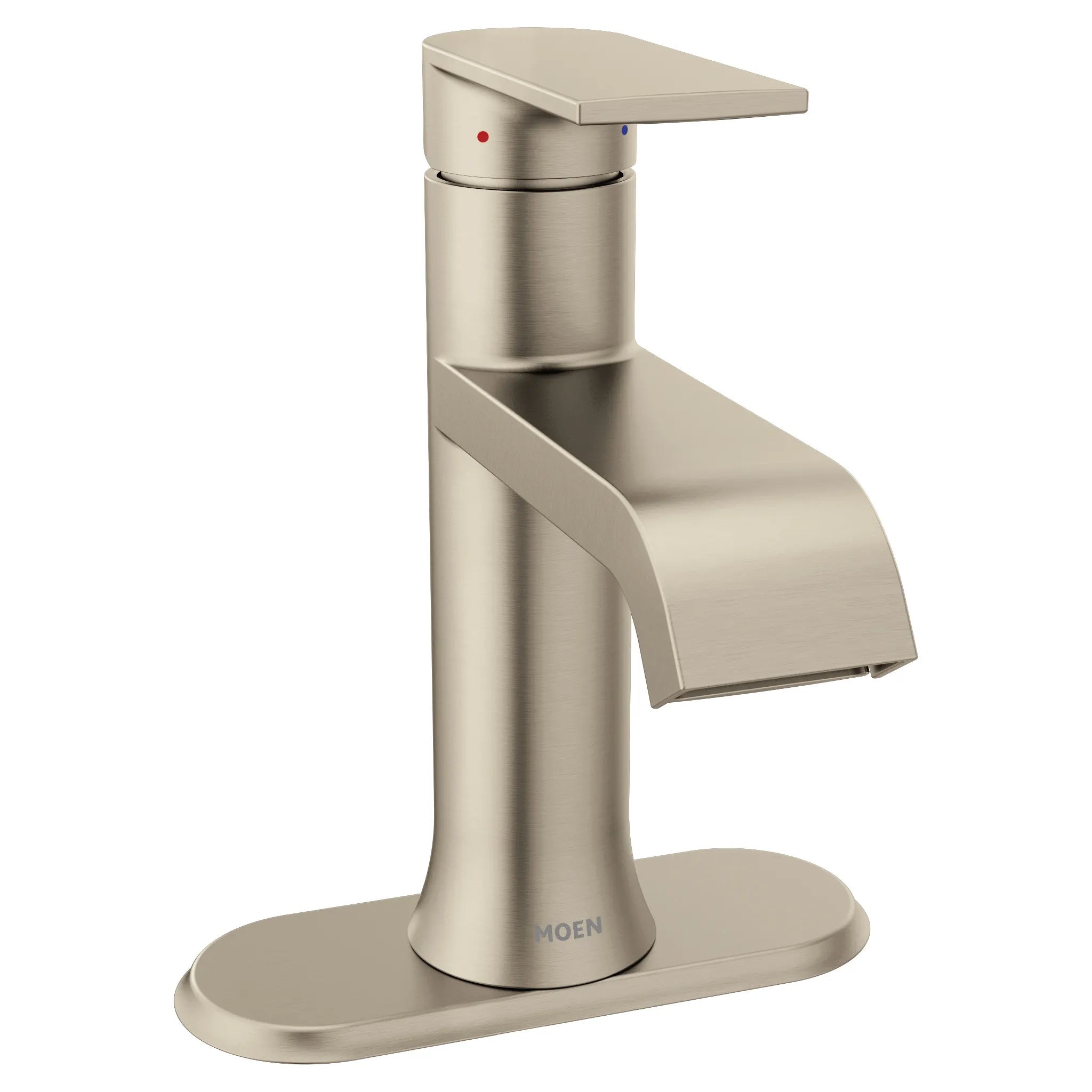 MOEN 6702BN Genta Lx One-Handle Bathroom Sink Faucet - Brushed Nickel