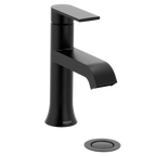 MOEN 6706BL Genta Lx One-Handle Bathroom Sink Faucet - Matte Black