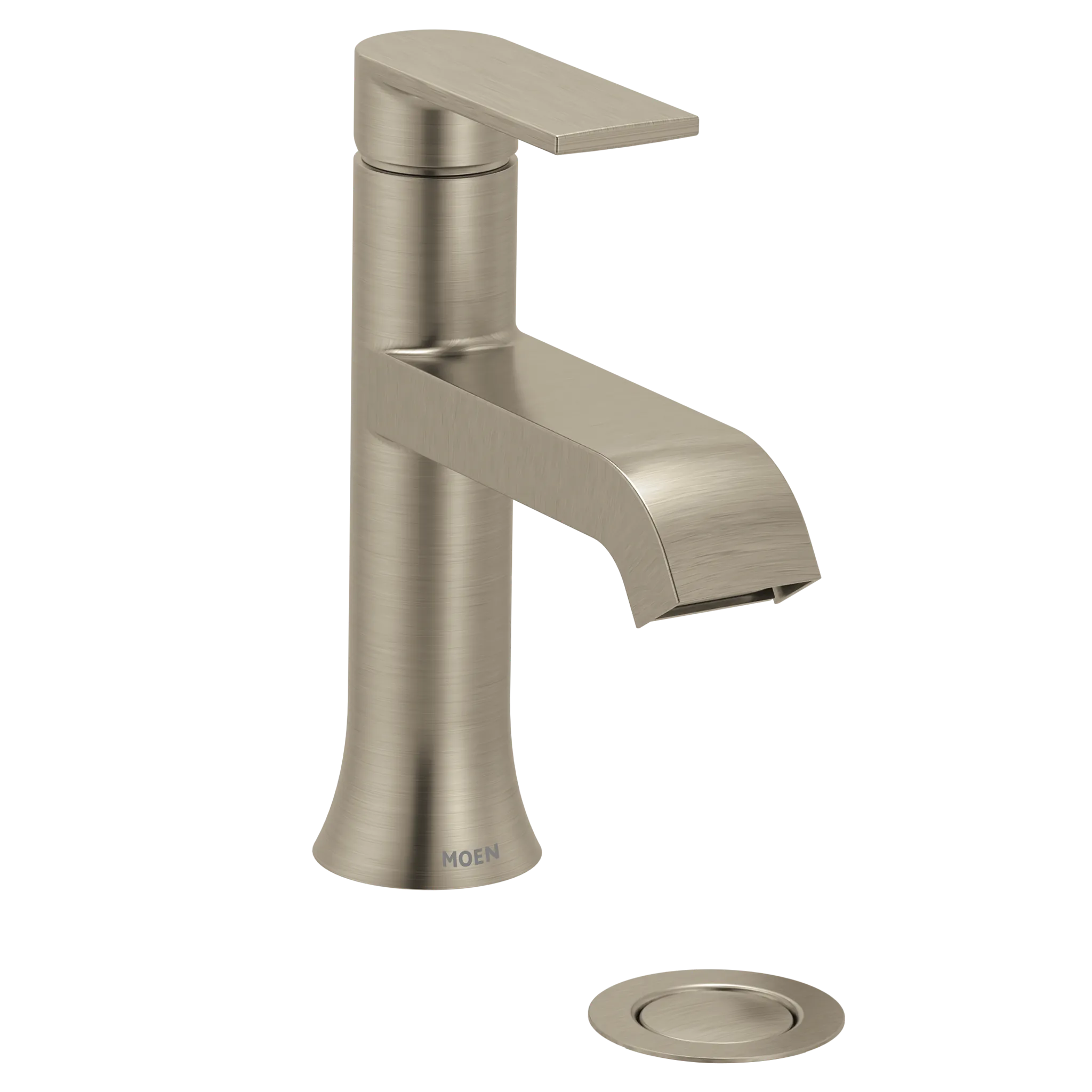 MOEN 6706BN Genta Lx One-Handle Bathroom Sink Faucet - Brushed Nickel