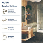 MOEN 6706BN Genta Lx One-Handle Bathroom Sink Faucet - Brushed Nickel